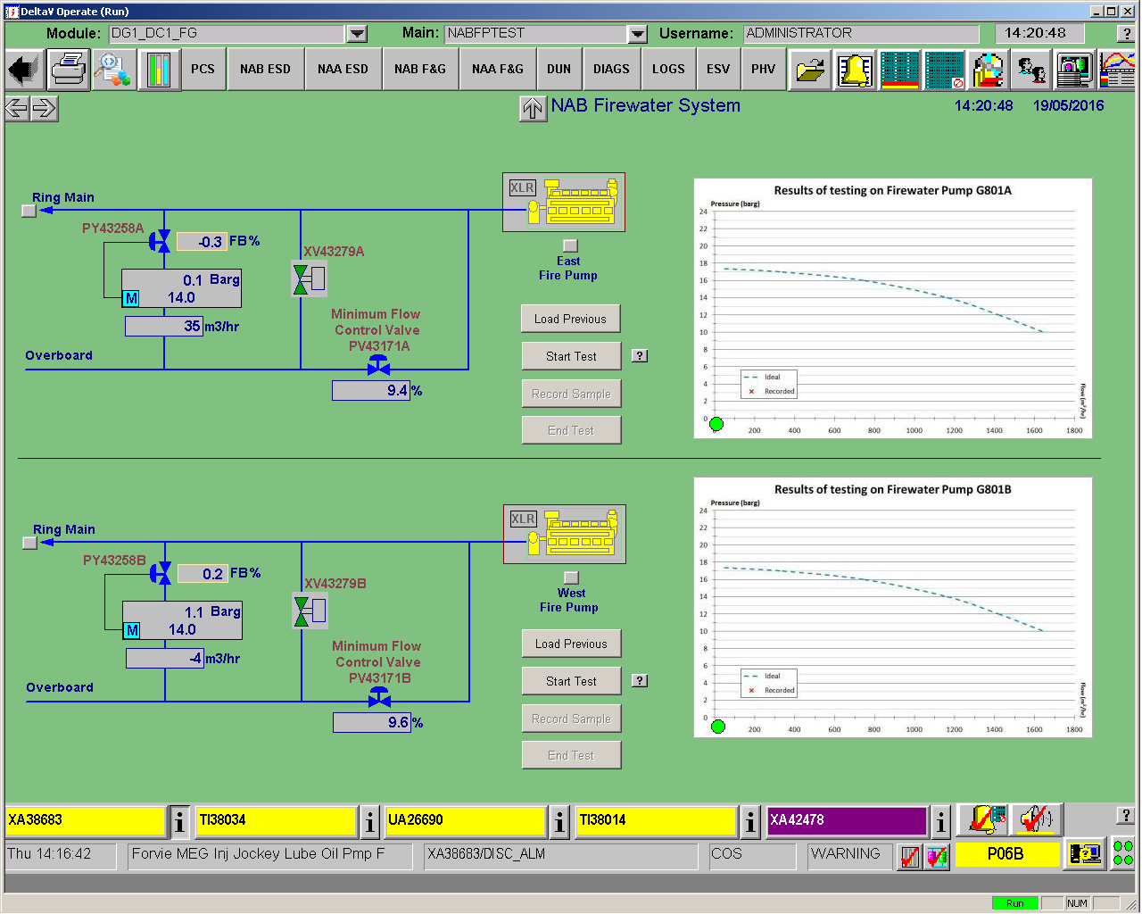 Screenshot of DeltaV software