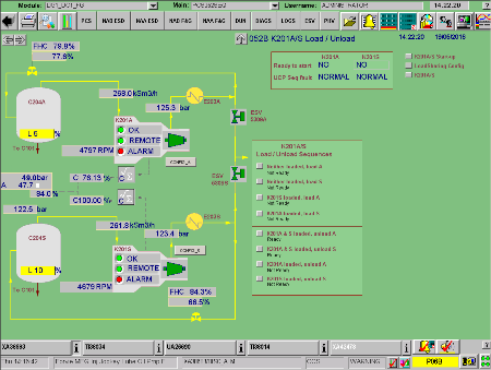 Screenshot of DeltaV software